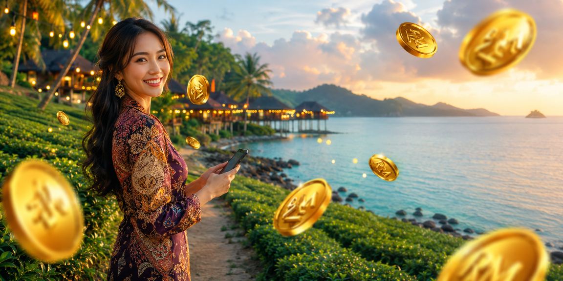 Pengguna Malaysia menikmati kasino mudah alih form3 di Langkawi dengan motif batik